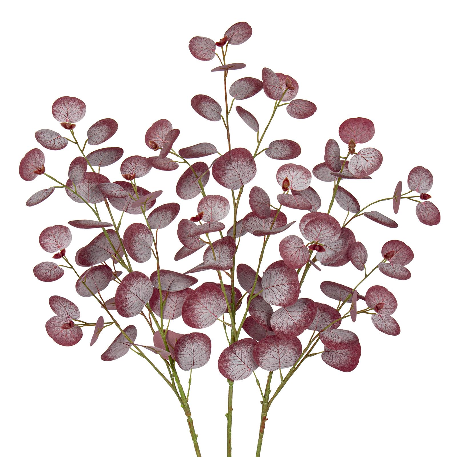 Briful 31.8" Artificial Eucalyptus Stems Silk Eucalyptus Leaves, 3PCS Faux Eucalyptus Long Stems Artificial Greenery Fake Plants for Floral Arrangement, Wedding Bouquet, Home Decor