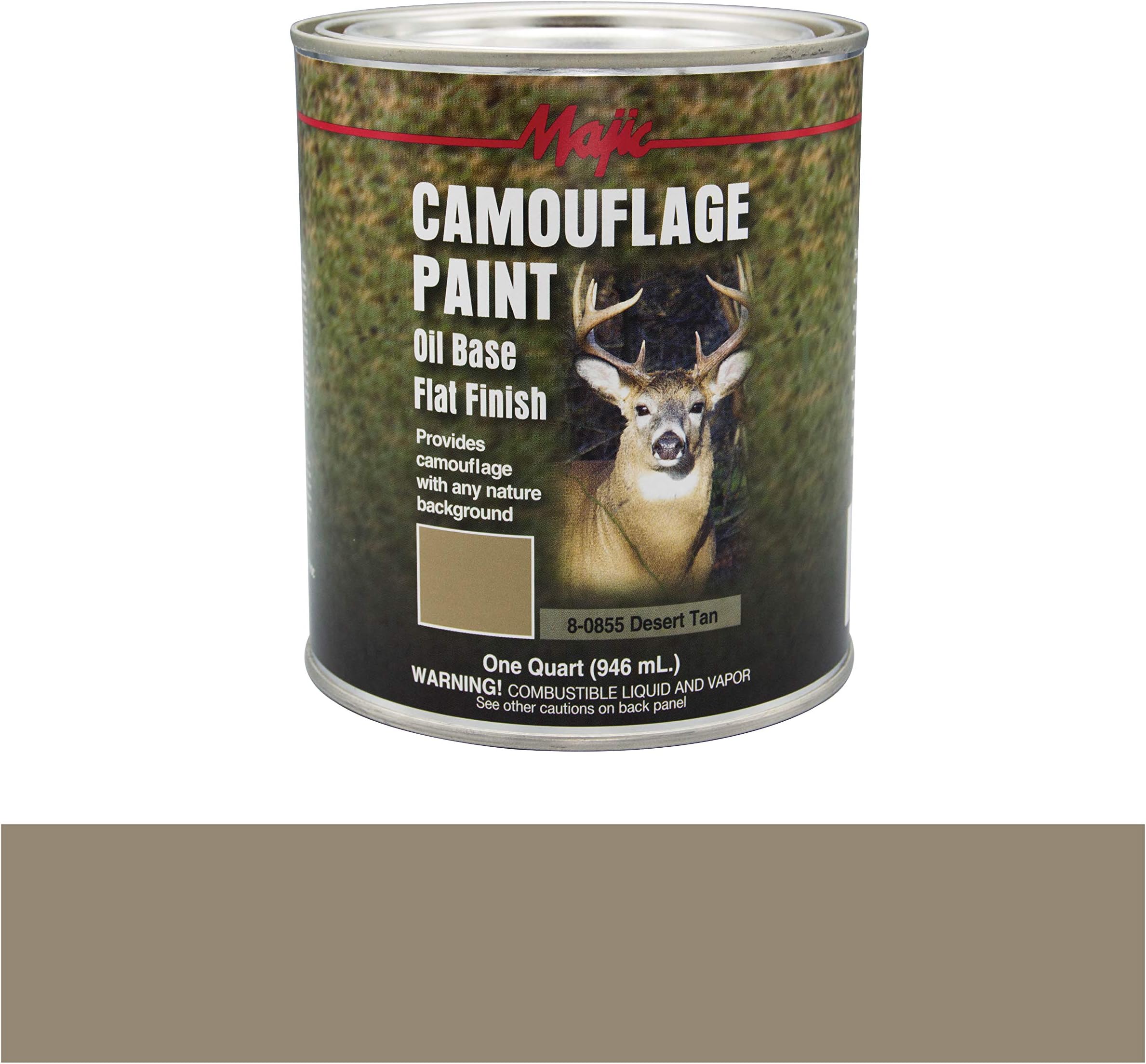 Majic Paints 8-60855-2 Camouflage Paint, 1-Quart, Desert Tan