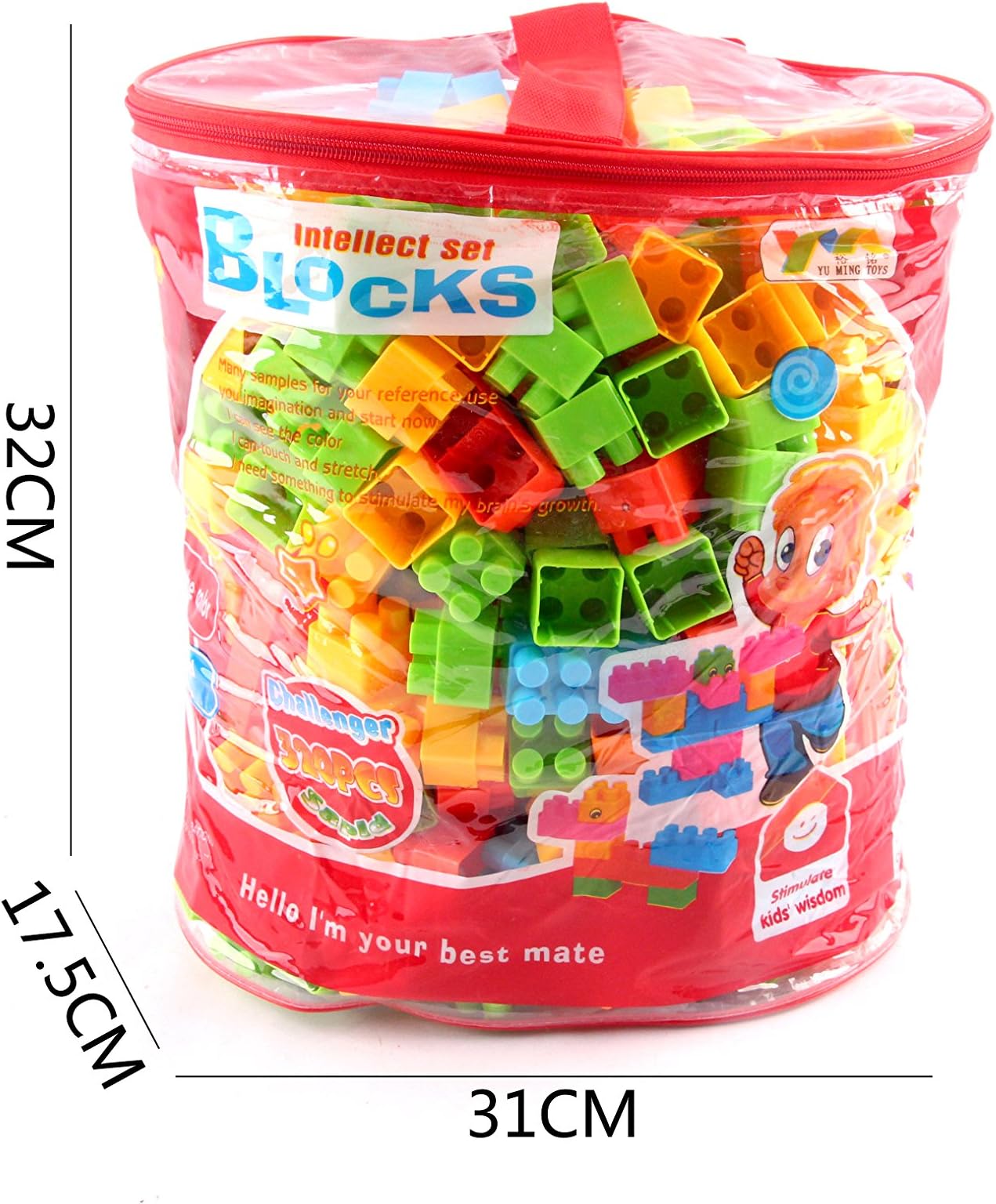 Blocks Premuim 320 Pieces Construction Building Bricks for Kids Play Toys Large Compatiable with Major Brands