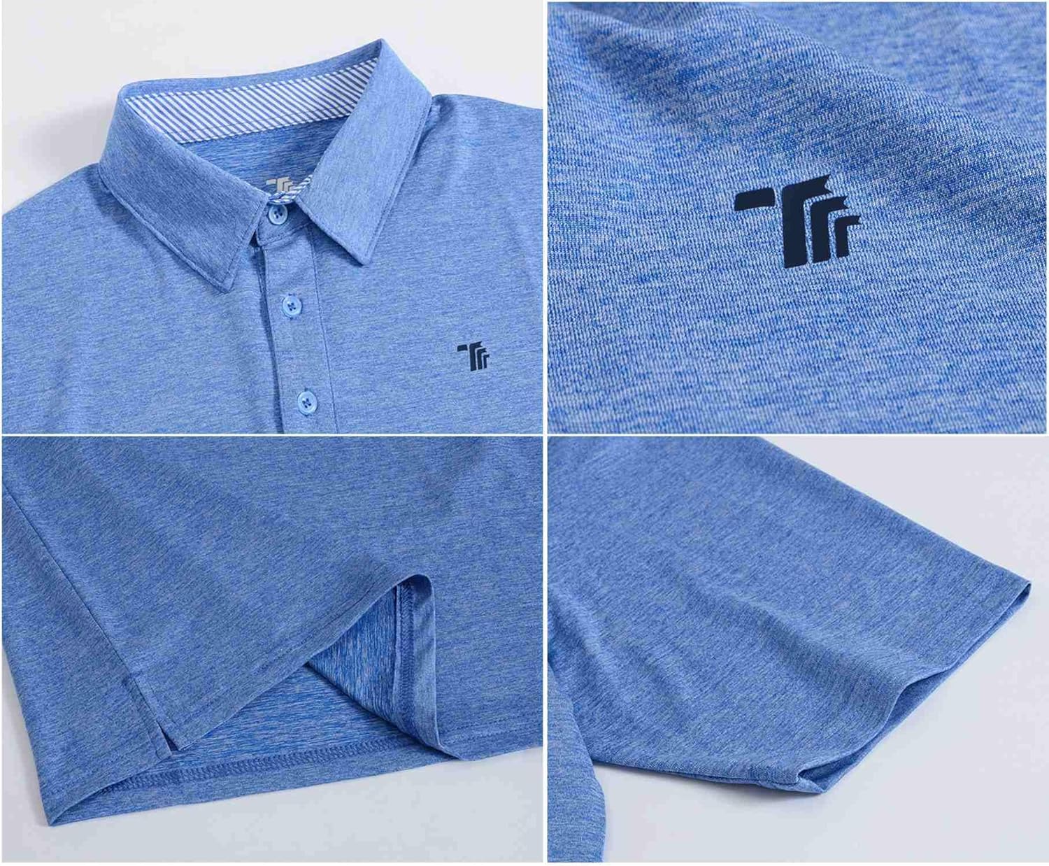Rdruko Men's Polo Golf Shirts Quick Dry Moisture Wicking Running Training Casual Shirts 2 Pack at  Men’s Clothing store