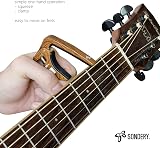 Sondery Professional Capo for Guitars, Adjustable Tension, Zinc Alloy view 6