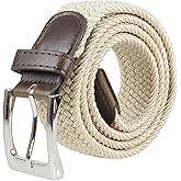 Canvas Elastic Fabric Woven Stretch Multicolored Braided Belts