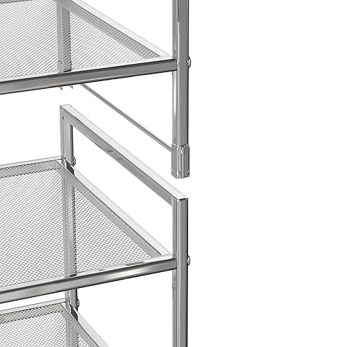 Simple Houseware 3-Tier Stackable Mesh Shoe Rack, Silver in Kenya