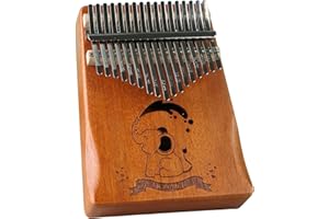 LYDESY Kalimba Thumb Piano 21Keys Kit Professional Tuned Calimba Portable 17Keys Finger Piano Kit Birthday Festival Gifts For Kids Adults Music Lovers Beginner (Elephant Retro Color, 17 Keys)