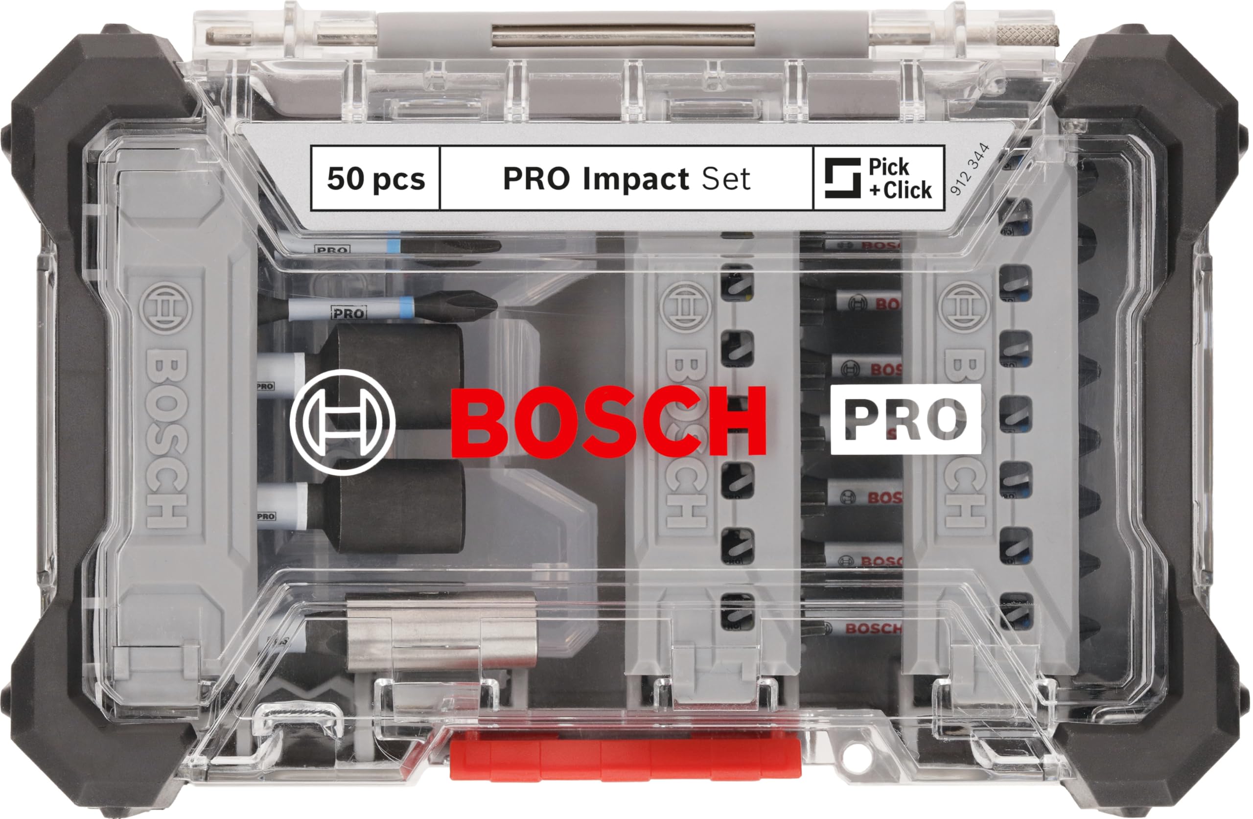 Bosch 50x PRO Impact Set, 50-tlg. (200 x 107 mm, Professional Zubehör Schraubendreher, Schraubendreher) 2
