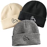 FURTALK Toddler Beanie Cute Dinosaur Pattern Winter Hat Knit Boys Girls Warm Baby Embroidered Beanies Cap for 0-3 Years