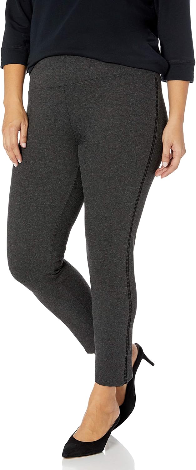 plus size pull on ankle pants