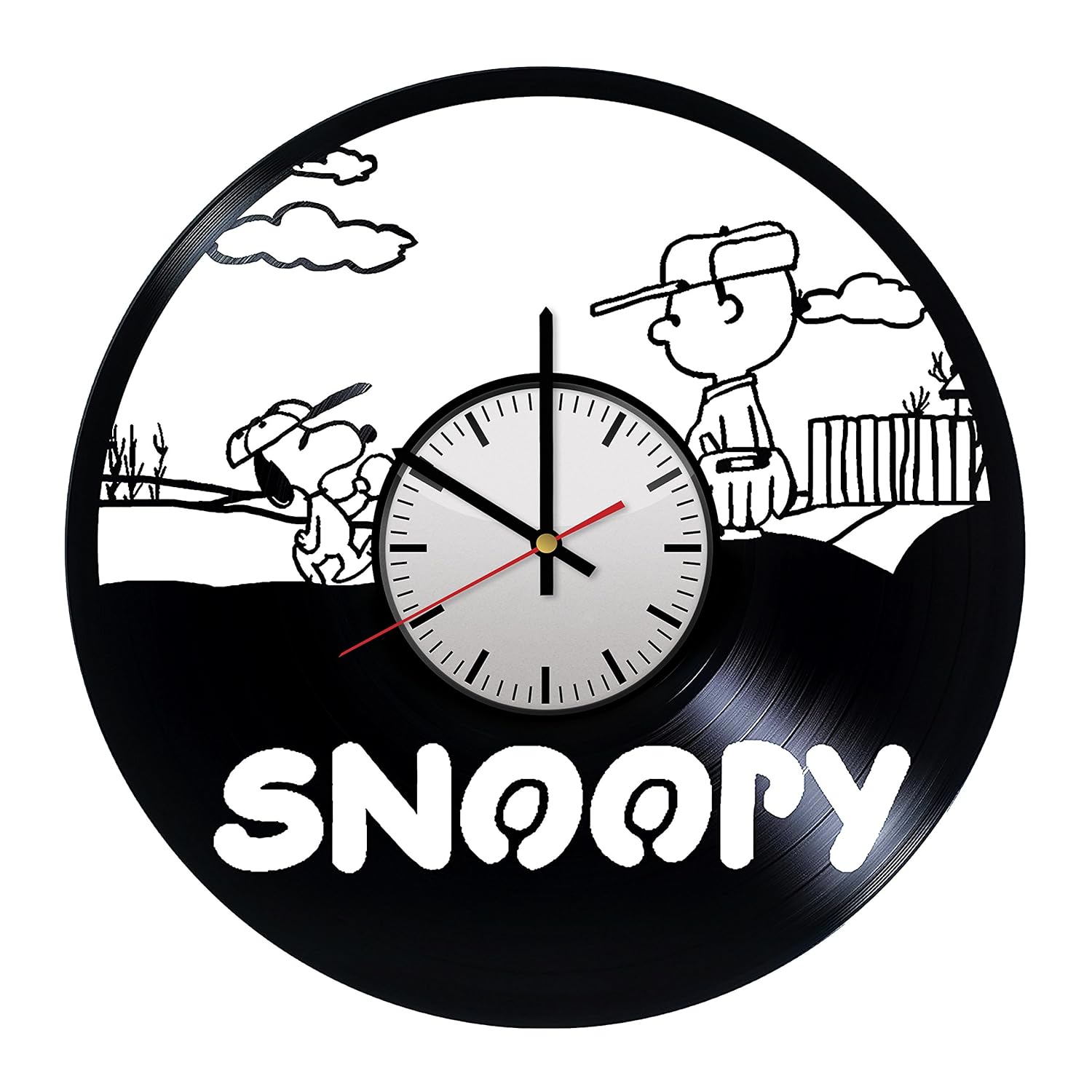 Peanuts Snoopy Vinyl Wall Clock Perfect gift and