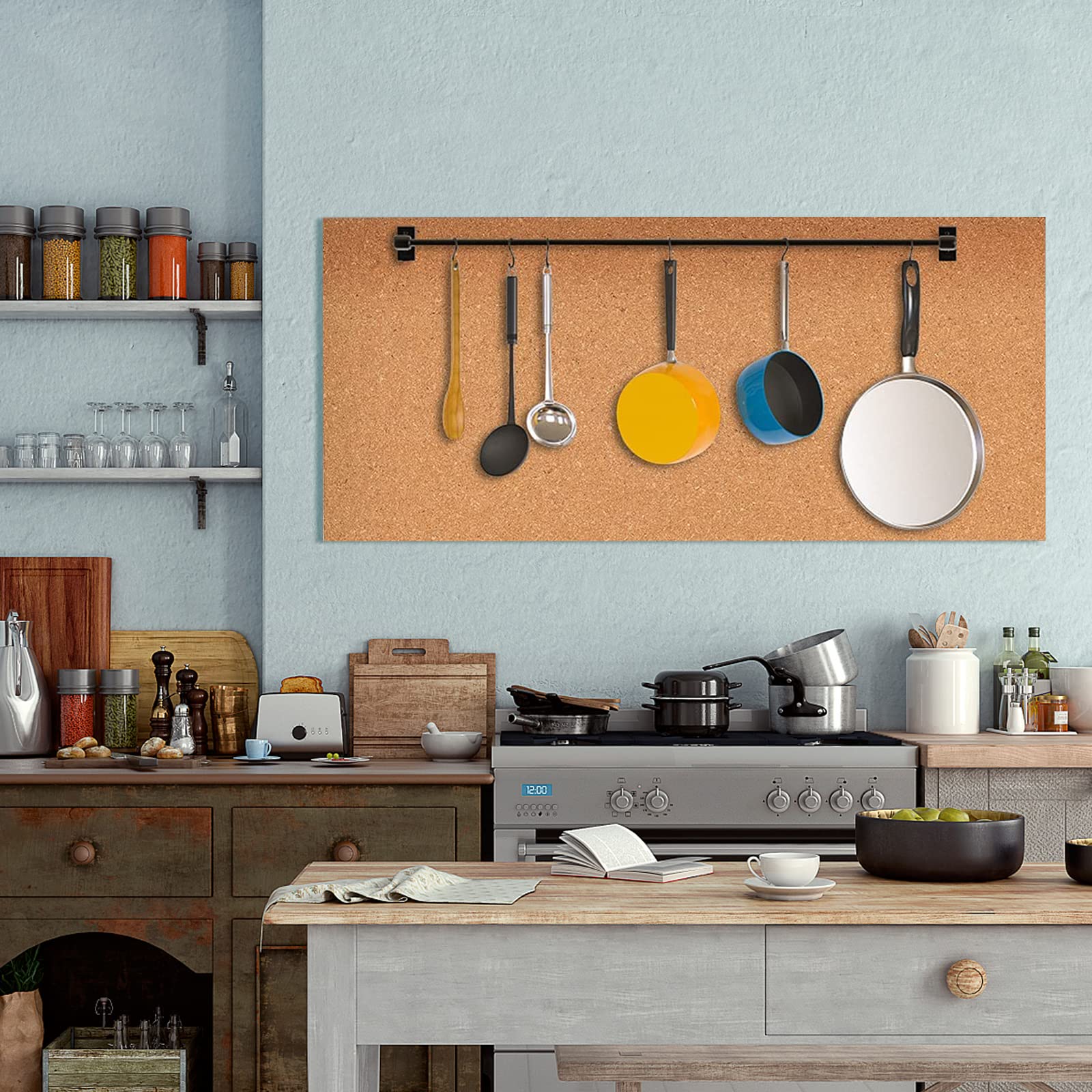 3mm Cork Roll, 48 * 72in/120 * 180cm Cork Board for Office, Home, School