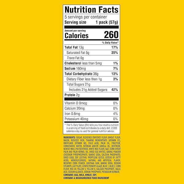 OREO CAKESTERS CONFETTI CAKE SOFT SNACK CAKES, 5-2.02 OZ SNACK PACKS