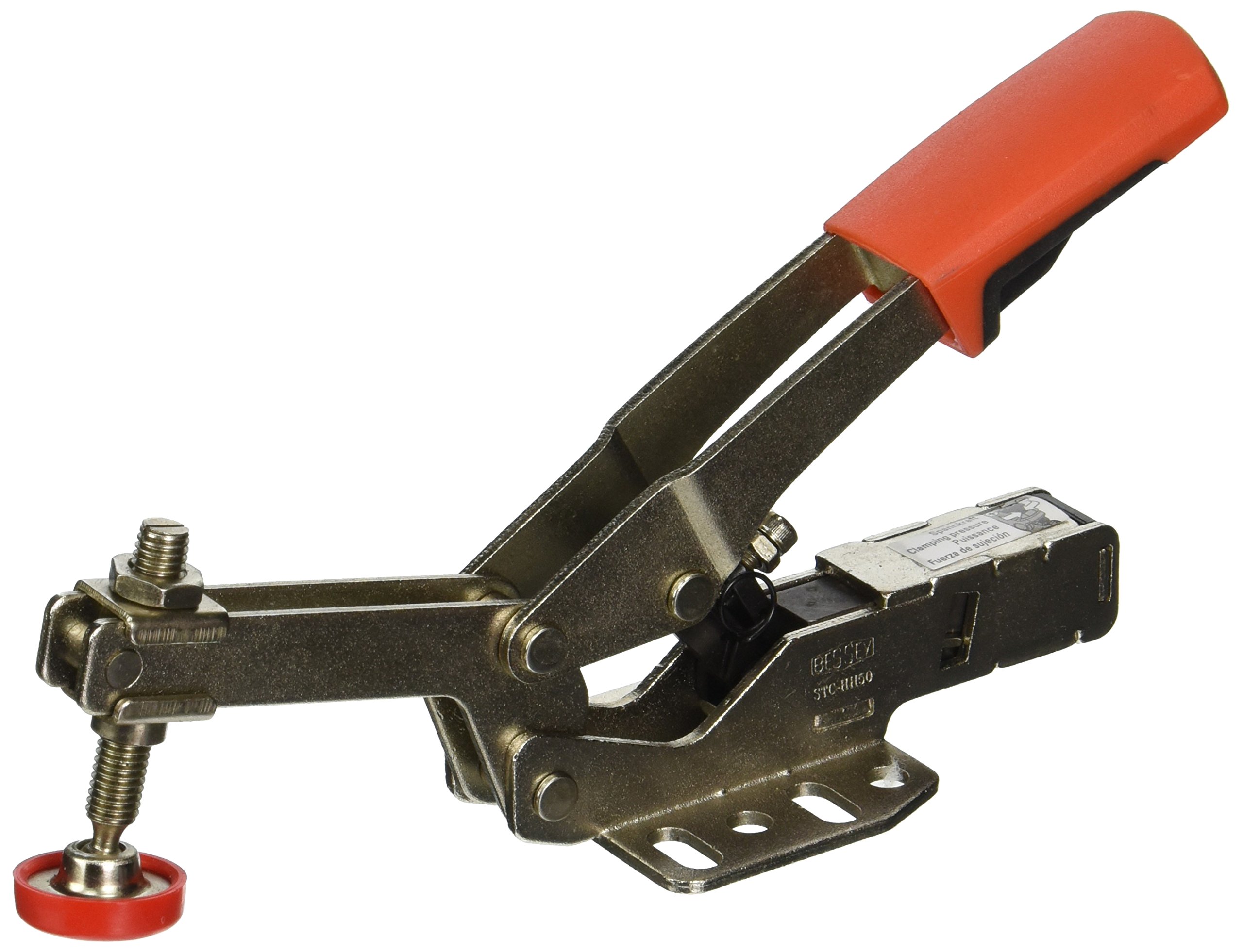 Bessey STC-HH50 Horizontal Auto-Adjust Toggle Nickel Plated Clamp, Silver by Bessey