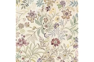Kalafona Vintage Floral Peel and Stick Wallpaper – Elegant Botanical Floral Removable Wall Paper, Renter Friendly Self Adhesi