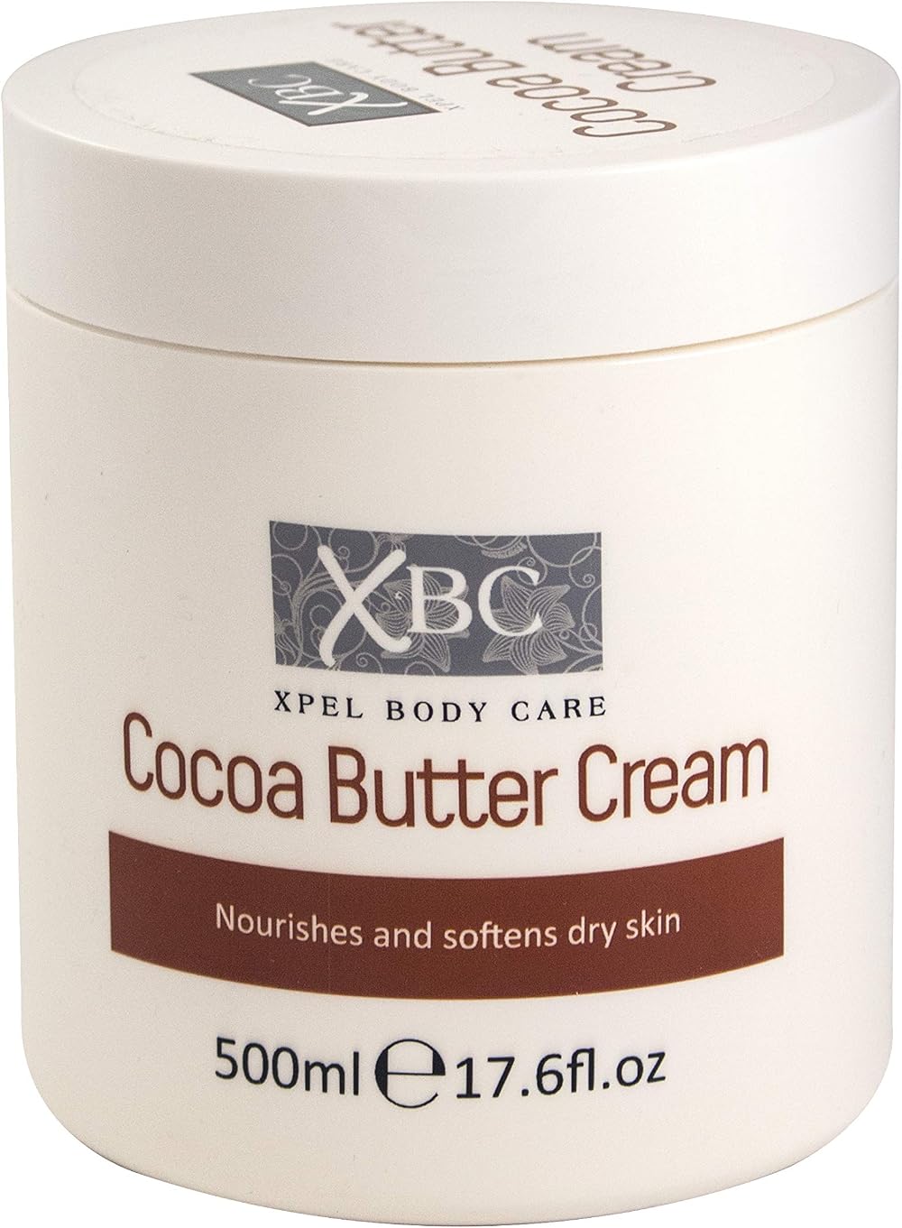Xpel XBC Cocoa Butter Cream 3 x 500ml Large Tub Nourishes Dry Skin