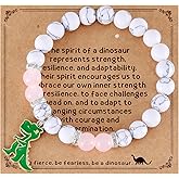AHAETH Dinosaur Themed Gifts for Women Adults Dino Lovers Birthday Jewelry Beads Dinosaur Bracelet