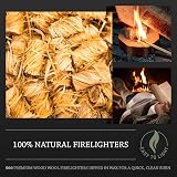 Log Barn Natural Firelighters Box of 500 for Wood Burners BBQ Pizza Ovens view 2