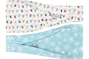 Maven Thread, Workout Headbands for Women, Wide Headbands for Women, Sports Running Headband for Exercise, Gym Hairband Athletic Workouts and Yoga 4" Thick Non Slip Sweatbands for Women 2Pack