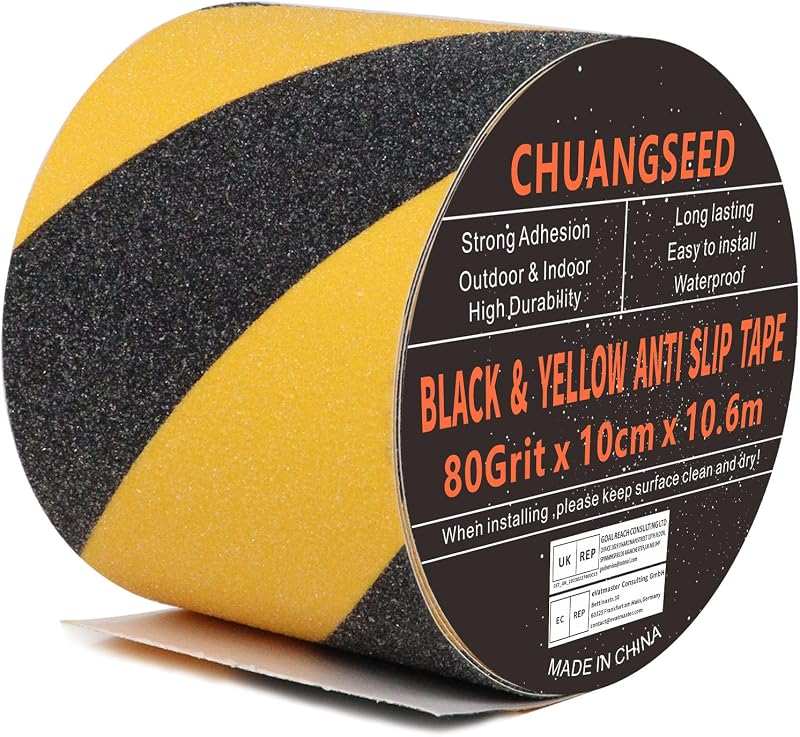 Heavy Duty Anti Slip Tape 4x35Ft Yellow Black High Traction
