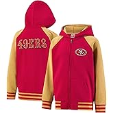Ultra Game Youth NFL Official Super Soft Full Zip Varsity Hoodie Sweatshirt