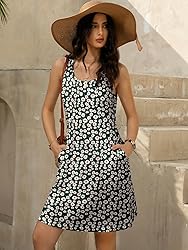 LUXVEER Womens Summer Dresses 2025 Floral Printed