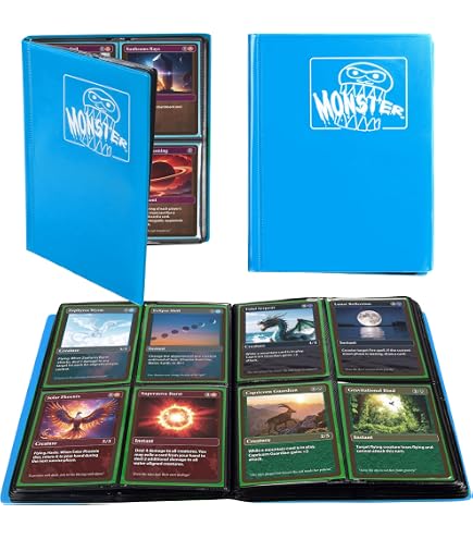 monster trading card binder Monster 9 Pocket Trading Card Binder