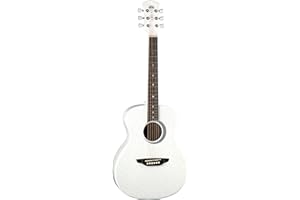 LUNA GUITARS Luna Aurora Borealis 3/4-Size Acoustic Guitar - White Pearl Sparkle