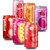 Poppi Prebiotic Soda, Mini Stars, 7.5 Oz Mini Can, 12 Pack | Prebiotic Soda, Sparkling Water &amp; Fruit Juice, 3g Sugar