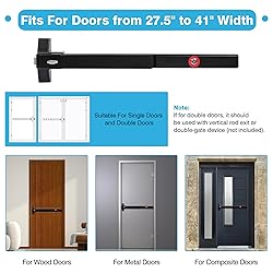 IRONWALLS 2-Pack Commercial Exit Device Panic Bar