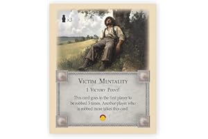 TABLETOP MONTHLY Victim Mentality Card Compatible with Catan's Settlers of Catan 5th Edition and Catan Expansions Board Game Replacement Pieces