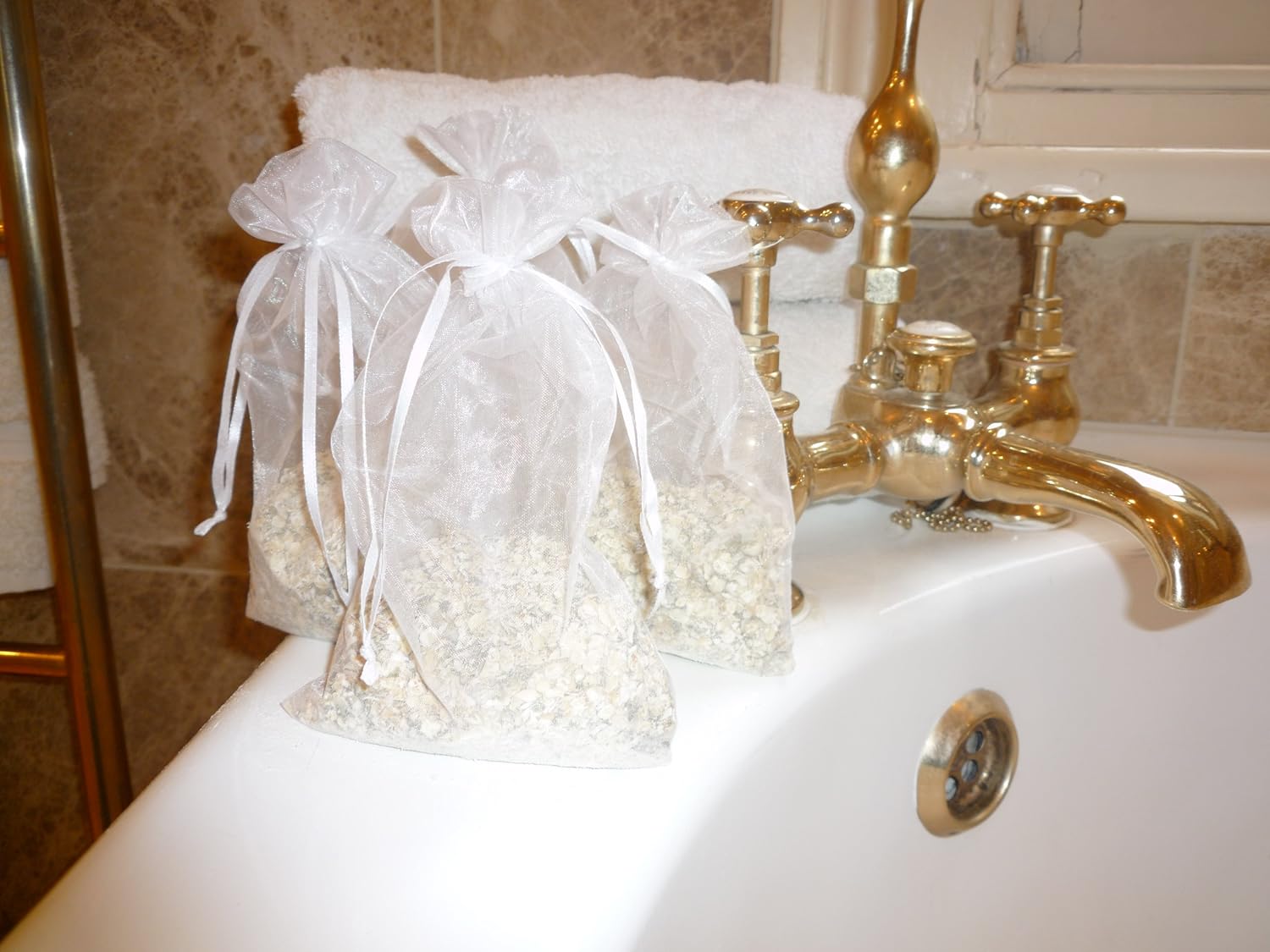 BatheAway organic oatmeal bath bags Amazon.co.uk Beauty