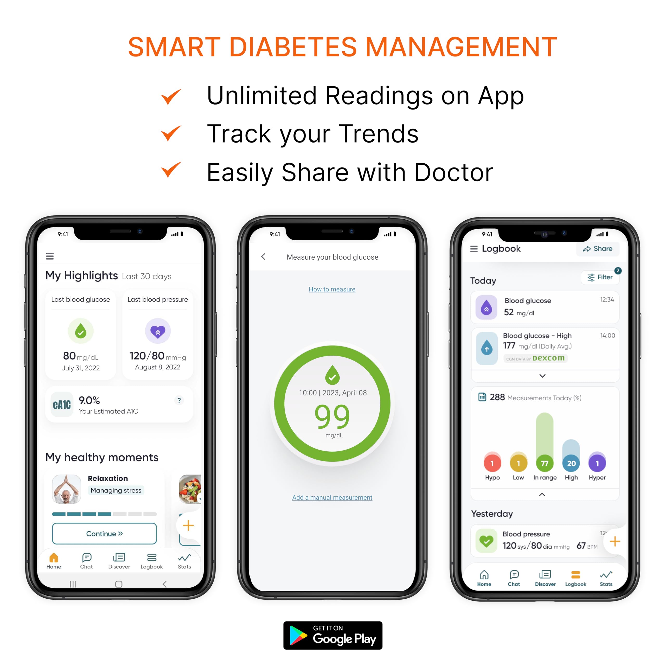 DARIO Smart Glucose Monitor Kit | USB-C Port (Compatible with Android & iPhone 15 and newer) | Test Blood Sugar Levels & Manage Diabetes, Testing Kit Includes: Glucometer with 25 Strips, 10 lancets