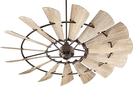 Quorum 97215 86 Indoor Windmill Ceiling Fan In Oiled Bronze With