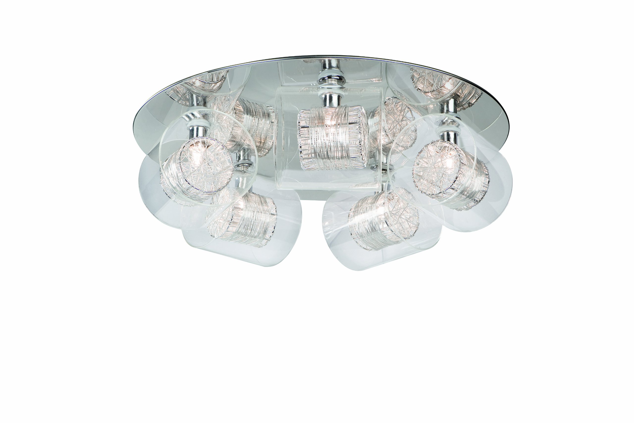 Massive Callas Ceiling Light Chrome (Includes 5 x 28 Watts G9 Bulb)