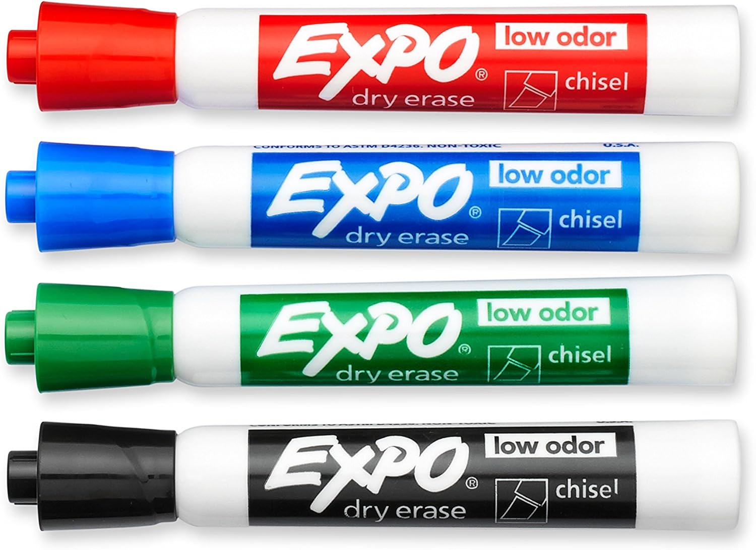 Expo Low Odor Chisel Point Dry Erase Marker Pack : Office Products