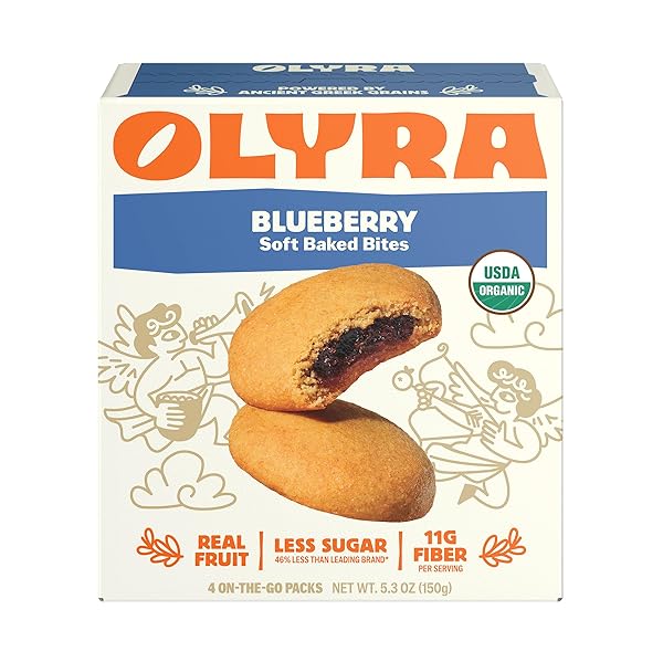 OLYRA ORGANIC SOFT BAKED FRUIT BARS – BLUEBERRY...