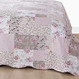 B&B Zurich Patchwork Bedspread Set 100% Cotton Filling Quilted Comforter view 5
