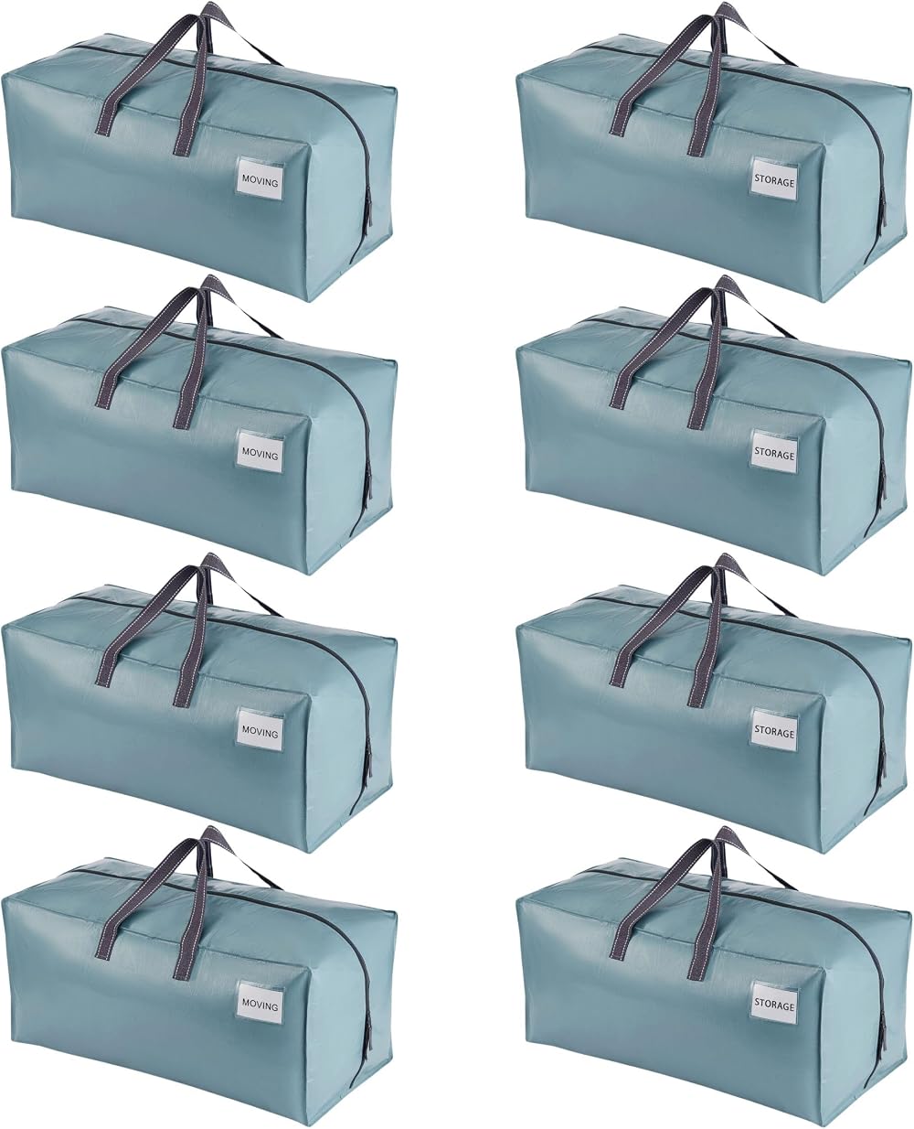Venо 8 Pack Heavy-Duty Extra Large Moving Bags with Backpack Straps