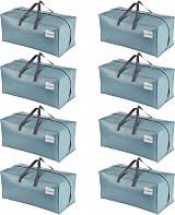 Venо 8 Pack Heavy-Duty Extra Large Moving Bags with Backpack Straps