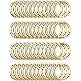 50pcs 1 Inch Metal Spring O Rings,Round Carabiners Clips Snap Hooks for Keychains, Purse, Shoulder Bag,DIY Crafts (Gold)