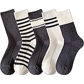 Arukora Women Striped Socks Size 5-9 Cotton Blend Ankle Crew Mini Stripe Sock