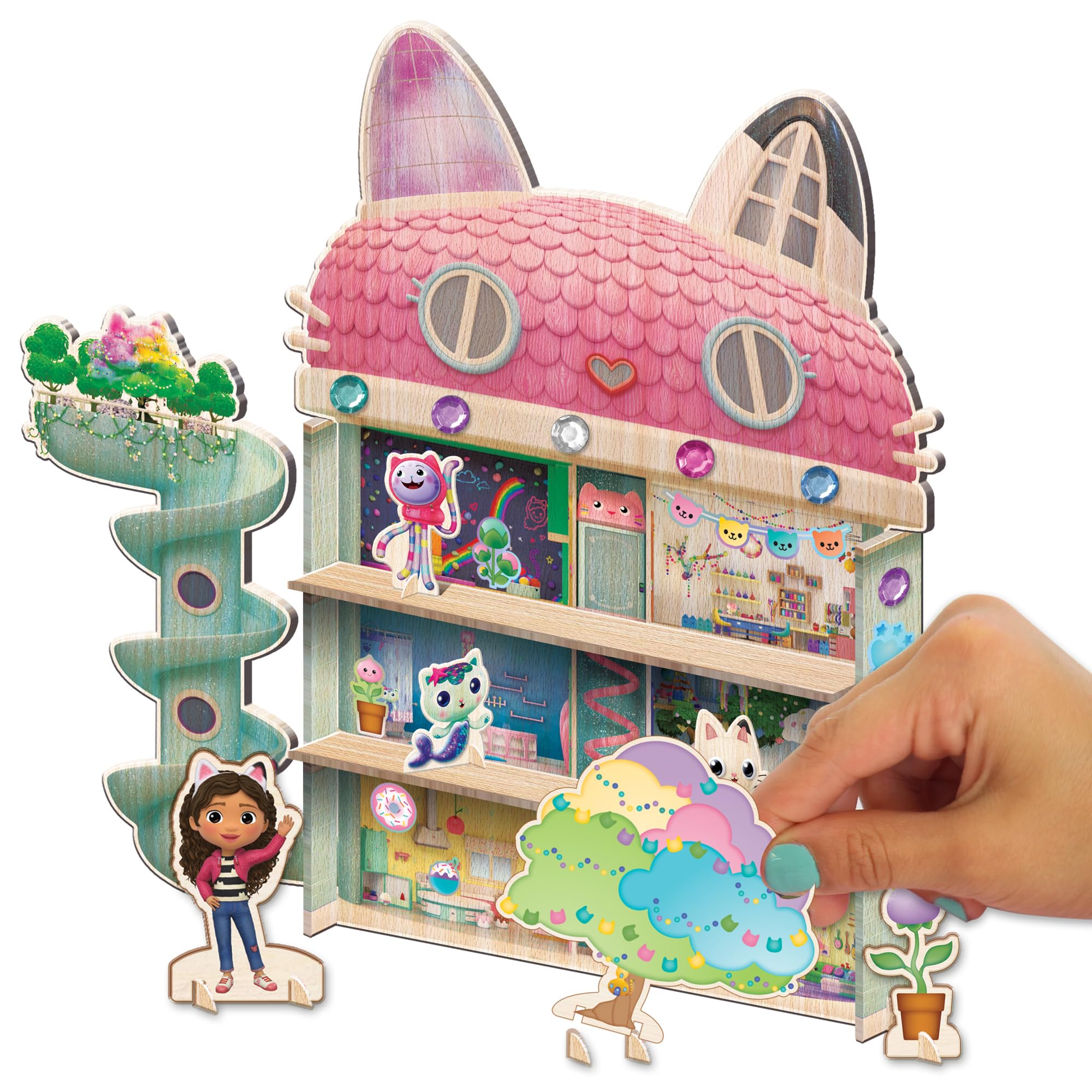 Tara Toys Gabby's Dollhouse Deluxe Activity Set Multi-Piece Art & Craft Kit for Kids with Stickers, Coloring Sheets, and More Great Gift for Girls Ages 3+, DreamWorks Official