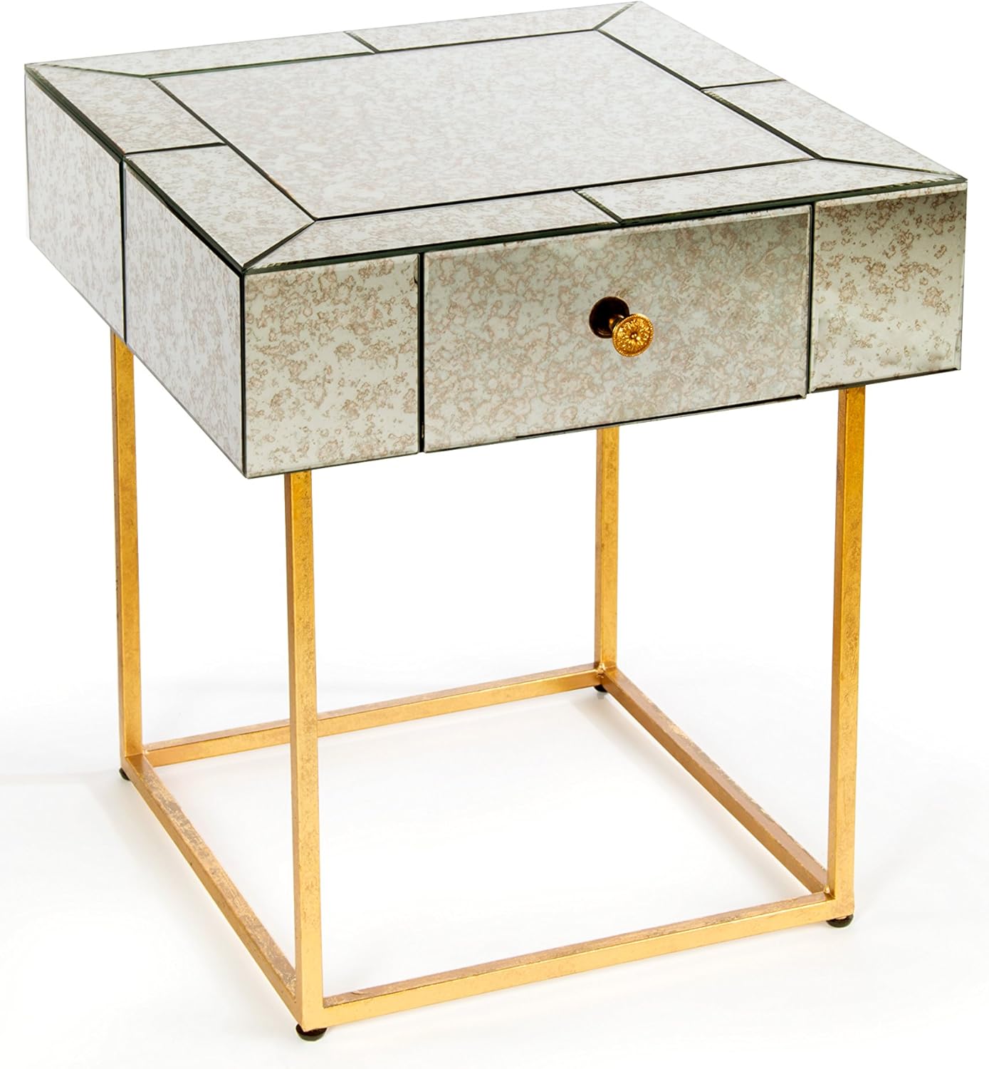 Amazon Com Statements By J Dailyn Mirrored Side Table 24 Inch
