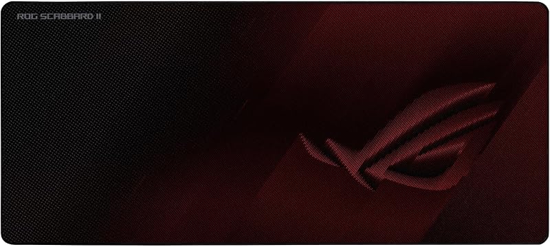 ROG Scabbard II - Tapete de Rato Gaming Estendido (revestimento protetor repelente a água, óleo e pó, bordas planas resistentes ao desgaste e base de borracha antiderrapante)