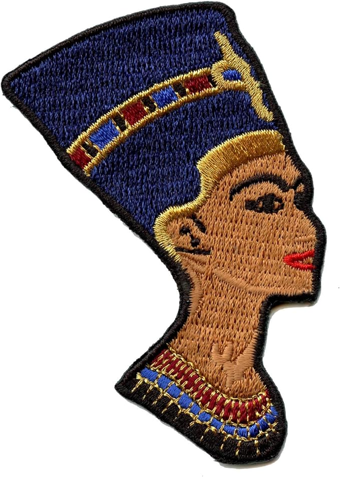 Egyptian Queen Nefertiti Patch Logo Iron On Embroidered Clothing