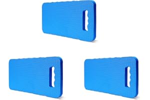 Gardzen Kneeling Cushions - for Gardening, Baby Bath, Yoga, Pilates, Exercise, 3-Pack 16"x8"x1", Blue