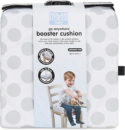 Polar Gear Baby Booster Cushion – 8cm Thick Foam Chair Booster 3 Years+