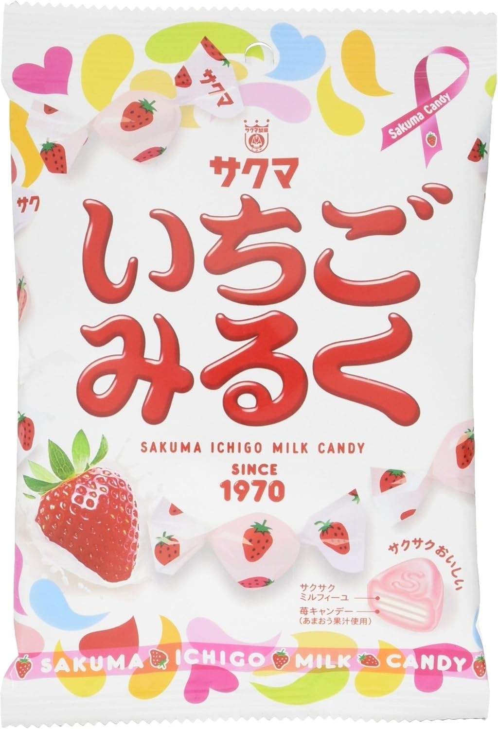 サクマ製菓 いちごみるく 100g サクマ製菓 あめ キャンディ 通販 Amazon
