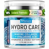Daily Face Moisturizer - Hydrating Face Lotion - 1.7 oz | Collagen &amp; Hyaluronic Acid Moisturizer Face Cream - Non-Greasy, No Added Fragrance, All Skin Types Day &amp; Night Cream