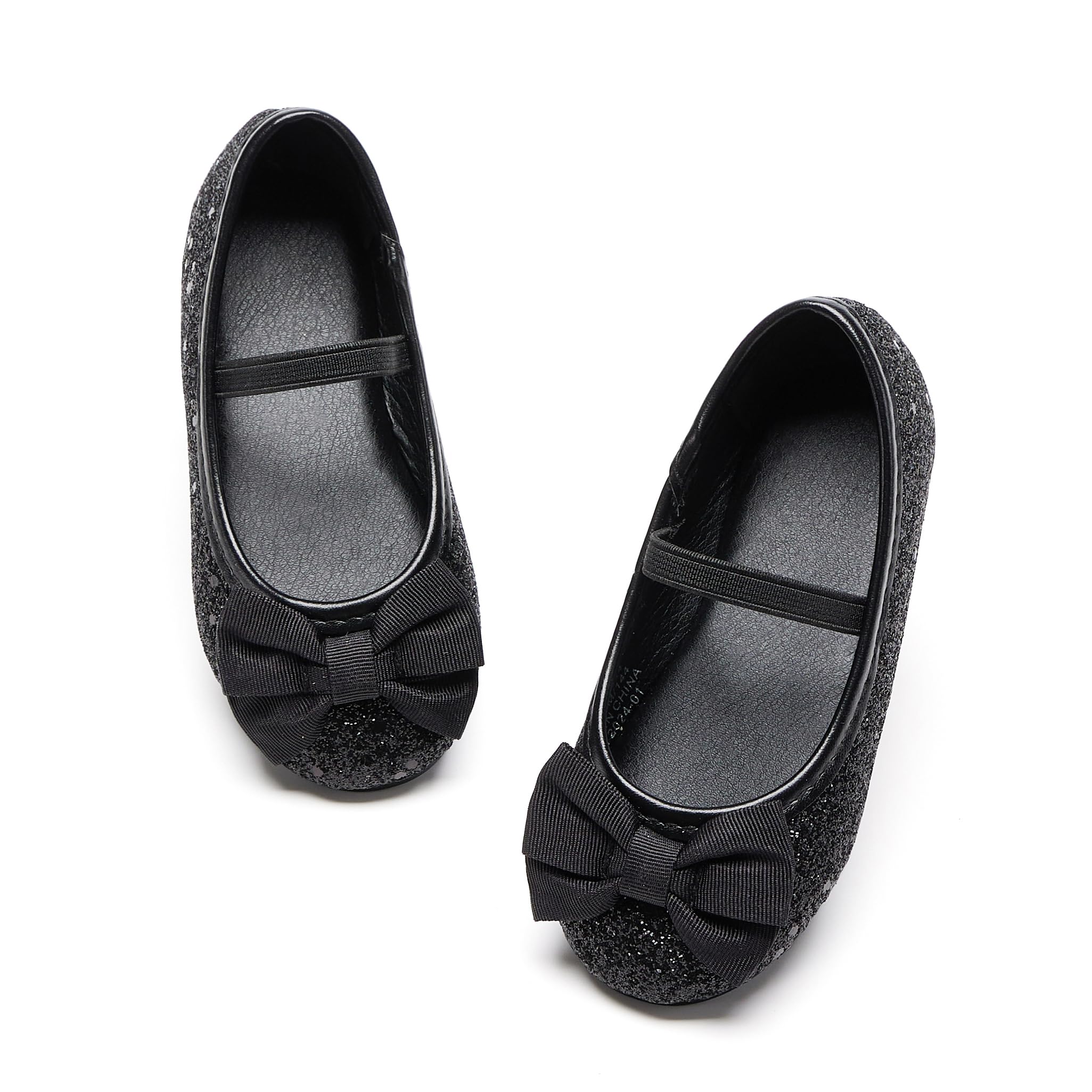 Felix & Flora Toddler Little Girl Black Dress Shoes