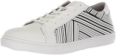 black and white striped sneakers
