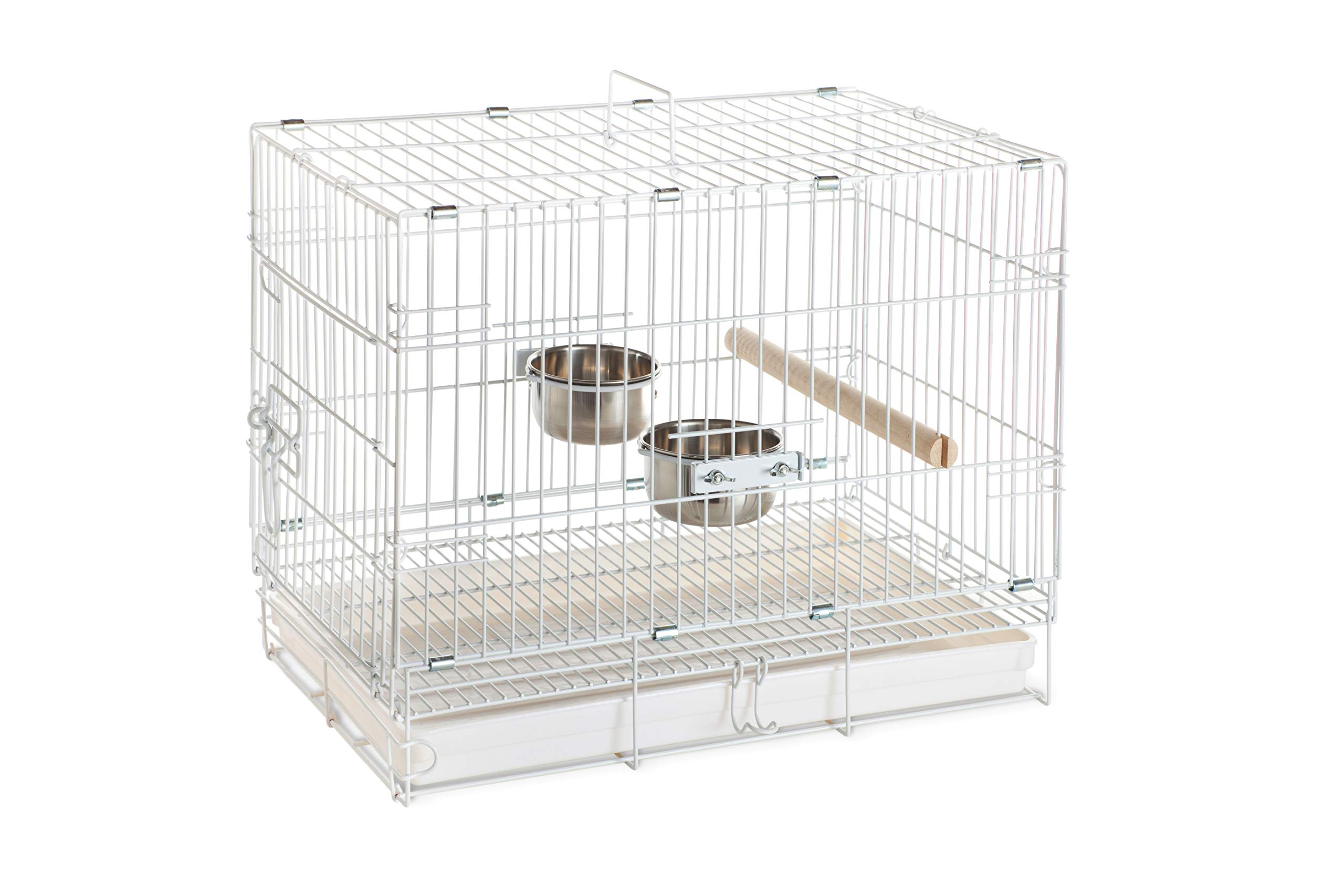 Prevue Hendryx Travel Bird Cage 1305 White, 20-Inch by 12-1/2-Inch by 15-1/2-Inch